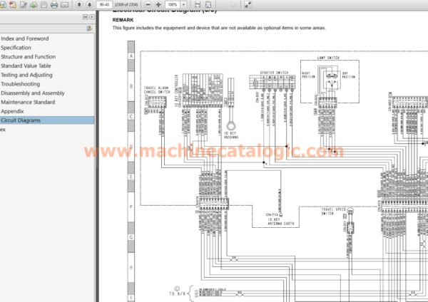 Komatsu PC78US-11 Hydraulic Excavator Shop Manual Index