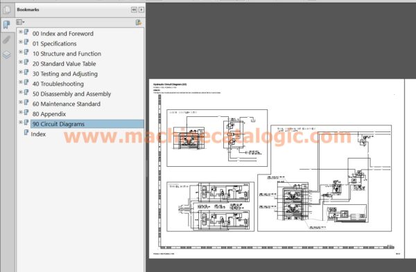 Komatsu PC240LC-11E0, PC240NLC-11E0 Hydraulic Excavator Shop Manual Index