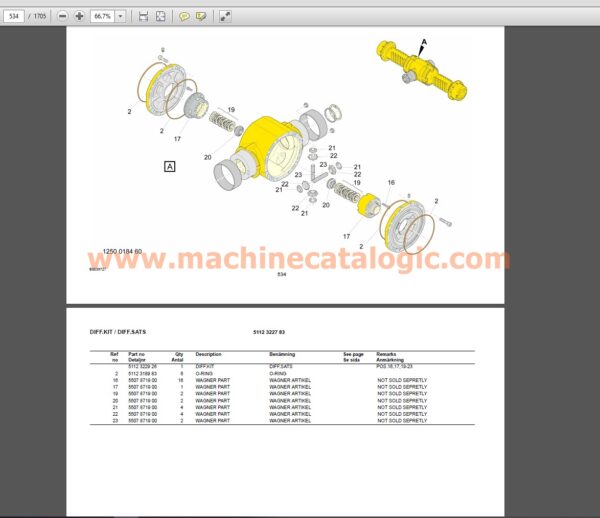 Atlas Copco BOLTEC LC Spare Parts Diagram (PM No. 8999014500)