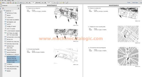 Hitachi EX8000-7B Excavator Operator's Manual INDEX