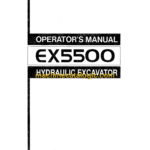 Hitachi EX5500 Hydraulic Excavator Operator's Manual (EM18A-1-1A, EM18A-2-2)