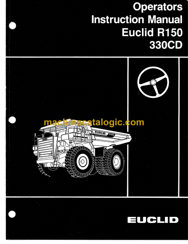 Hitachi R150 330CD Dump Truck Operator's Manual (10097)