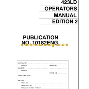 Hitachi EH1100 (423LD) Dump Truck Operator's Manual (10182ED2)