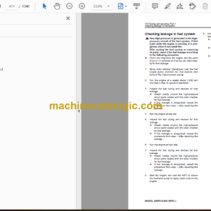 Komatsu WA320-6, WA320PZ-6 Wheel Loader Shop Manual (SEN03911-11)