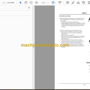 Hitachi ZX120-5 class,ZX160-5 class,ZX200-5 class,ZX240-5 class,ZX300-5 class,ZX330-5 class Hydraulic Excavator Operator’s Manual (ENMDAK-2-2, ENMDAK-2-5, ENMDAK-2-6)