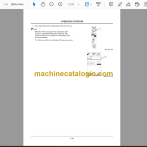 Hitachi ZX135US-5B, ZX225USLC-5B, ZX225USRLC-5B Hydraulic Excavator Operator’s Manual (ENMDCN-EN1-2, ENMDCN-EN1-3, ENMDCN-EN1-4)