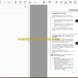 Hitachi EX400-3, EX400LC-3, EX400H-3, EX400LCH-3 Excavator Operator’s Manual (EM166-1-1, EM166-1-2, EM166-1-3)