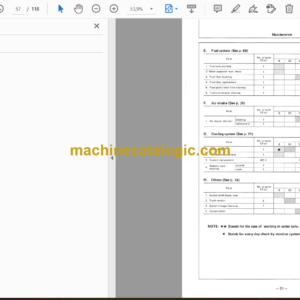 Hitachi UH103,UH103LC Hydraulic Excavator Operator’s Manual (EM152-1-1, EM152-3-2, EM152-3-3, EM152-3-4)