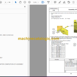 Komatsu D155AX-8E0 Bulldozer Field Assembly Instruction (GEN00193-02)