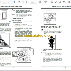 Hitachi EH1700-3PR Rigid Dump Truck Operator’s Manual (O-QCA80-En-1A-PR