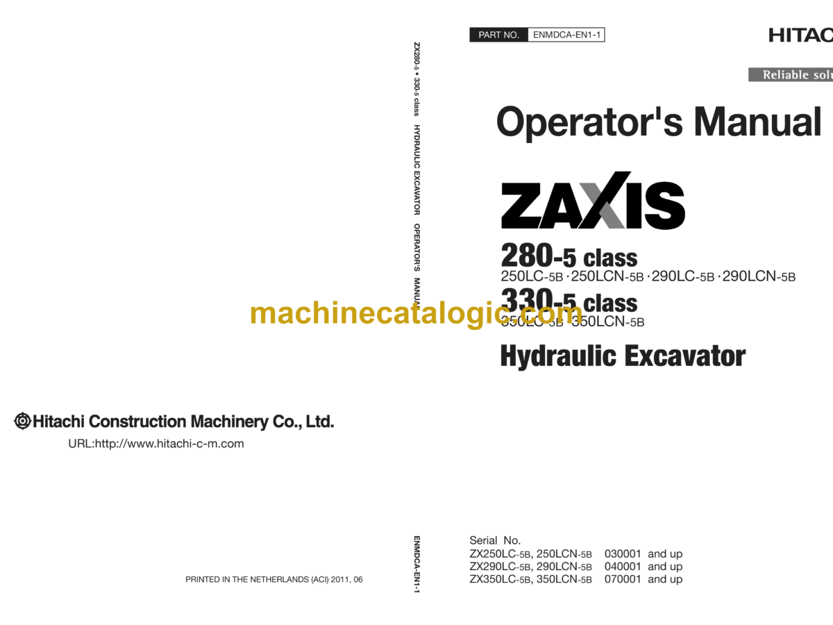 送料無料の商品 Hitachi ZX280-5 class, ZX330-5 class Hydraulic Excavator 絵画/タペストリー