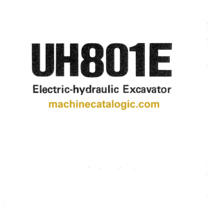 Hitachi UH801E Electric Hydraulic Excavator Operator's Manual (EMP7859-AV1-1)