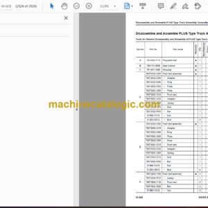 Komatsu D61EX-24, D61EX-24E0, D61PX-24, D61PX-24E0 Bulldozer Shop Manual (SEN06855-07)