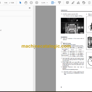 Komatsu D85EX-15E0, D85PX-15E0 Bulldozer Shop Manual (SEN00060-14)