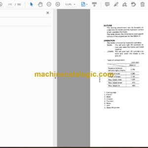 Komatsu D85A-21 Bulldozer Shop Manual (SEBM015C2104)