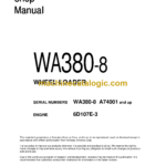 Komatsu WA380-8 Wheel Loader Shop Manual (CEBM030401)