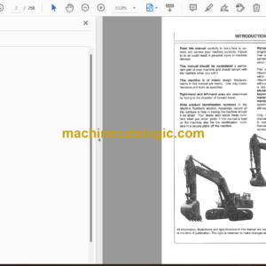 Hitachi EX750-5, EX800H-5 Excavator Operator’s Manual (EM17C-1-1 to EM17C-5-1)