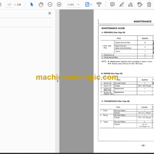 Hitachi EX270LC-5 Excavator Operator’s Manual (EM15J-NA1-1, EM15J-NA1-2)