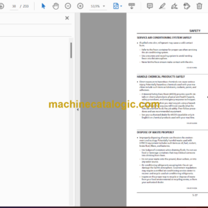 Hitachi EG70R-3 Fully 360°Rotating Type Rubber Crawler Carrier Operator’s Manual (EM81U-EN1-1, EM81U-EN1-2, EM81U-EN1-3)