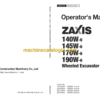 Hitachi ZX140W-6 ZX145W-6 ZX170W-6 ZX190W-6 Wheeled Excavator Operator's Manual (ENMLAB-EN1-1 to ENMLAB-EN1-6)