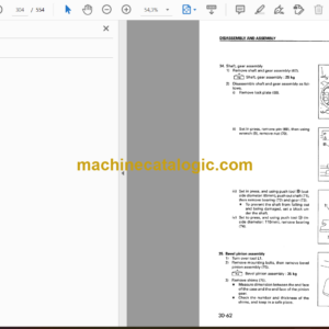 Komatsu D85C-21 Bulldozer Shop Manual (SEN04766-00)