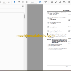 Hitachi ZX120-3, ZX160LC-3, ZX200LC-3, ZX240LC-3, ZX270LC-3, ZX350LC-3 Hydraulic Excavator Operator’s Manual (EM1U1-NA3-1, EM1U1-NA3-2)