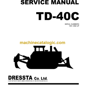 Komatsu TD-40C Bulldozer Service Manual (SMTD40C981E)