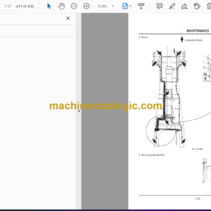 Hitachi EX2000-7B Cummins Tier 4 Final Engine Hydraulic Excavator Operator’s Manual (ENMKDB-1-1)