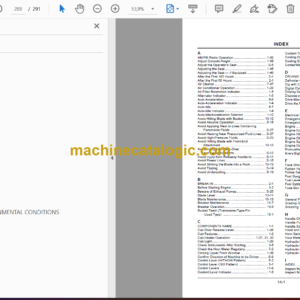 Hitachi ZX125US,ZX135US,ZX225US,ZX225USLC Excavator Operator’s Manual (EM1SE-2-1, EM1SE-4-2)