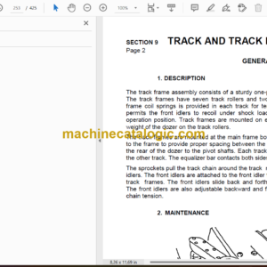 Komatsu TD-40C Bulldozer Service Manual (SMTD40C981E)