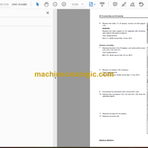 Komatsu WA800-8, WA900-8 Wheel Loader Shop Manual (SEN06799-14)