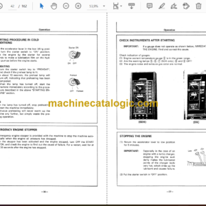 Hitachi EX400,EX400LC,EX400H,EX400LCH Hydraulic Excavator Operator’s Manual (EM164-7-5)