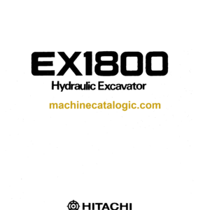 Hitachi EX1800 Excavator Operator's Manual (EM182-1-1)