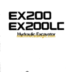 Hitachi EX200,EX200LC Hydraulic Excavator Operator's Manual (EM145-1-1, EM145-1-2, EM145-1-3, EM145-1-4, EM145-1-5)