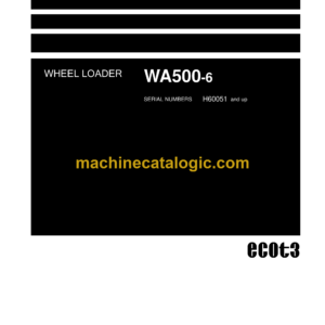 Komatsu WA500-6 Wheel Loader Shop Manual (VEBM430102)