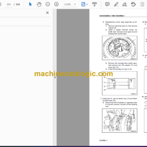 Komatsu WA800L-3 Avance Loader Wheel Loader Shop Manual (SEBM035607)