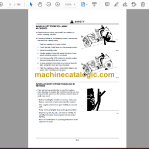 Hitachi CC150C-3A, CC150-3A, CC135C-3A, CC135-3A Vibration Roller Operator’s Manual (EM8UL-1-2)