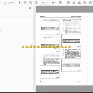 Komatsu WA500-6 Wheel Loader Shop Manual (VEBM430102)