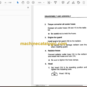 Komatsu WA180-1LC Wheel Loader Shop Manual (CEBMW17020)