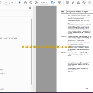 Komatsu D475A-8E0 Bulldozer Field Assembly Instruction (GEN00210-04)