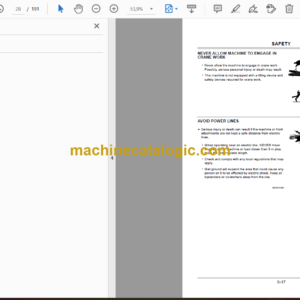 Hitachi ZX350LC-3 Multi-Boom Specification Machine Operator’s Manual (EM1V9-MB1-2)