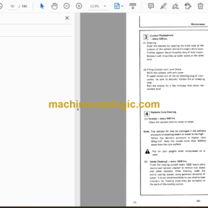 Hitachi EX270,EX270LC Excavator Operator’s Manual (EM158-1-3, EM158-1-4, EM158-1-5)