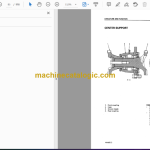 Komatsu WA600-3 Avance Loader Wheel Loader Shop Manual (SEBMW01401)