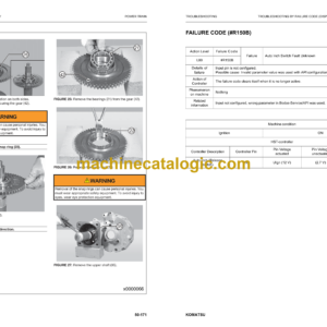 Komatsu WA100M-8E0 Wheel Loader Shop Manual (VENBM07004)