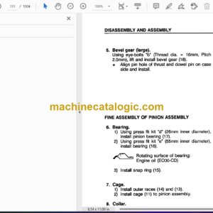 Komatsu WA500-1L Wheel Loader Shop Manual (CEBMW25010)