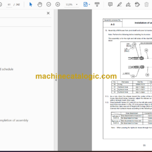 Komatsu D375Ai-8E0 Bulldozer Field Assembly Instruction (GEN00200-00)