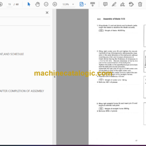 Komatsu D275AX-5 Galeo Bulldozer Field Assembly Instruction (SEAW003200)