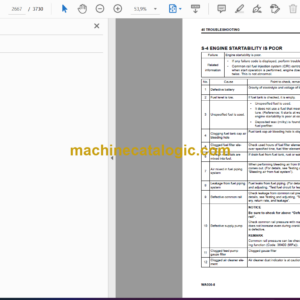 Komatsu WA500-8 Wheel Loader Shop Manual (CEBM030802)