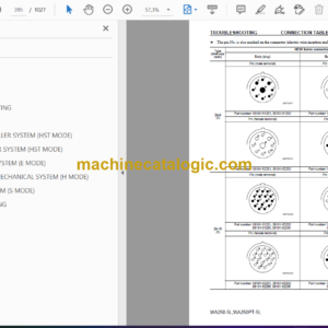 Komatsu WA250-5L, WA250PT-5L Wheel Loader Waste Handler Shop Manual (CEBM011605)