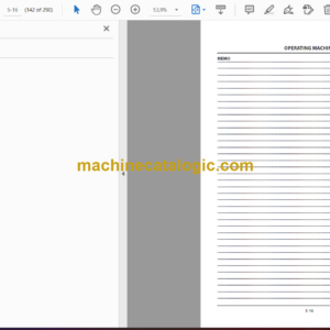 Hitachi EX8000E-6 Electric Excavator Operator’s Manual (ENM18W-1-1, ENM18W-1-2, ENM18W-1-3)